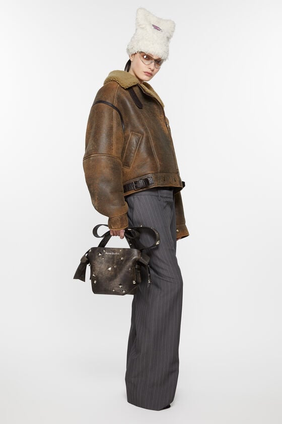 Acne Studios Lederjacke mit Shearling Bis zu 60% Rabatt