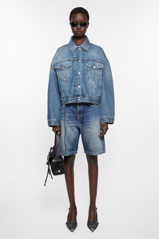 Acne Studios Jeansjacke - Lockere Cropped-Passform Riesige Rabatte