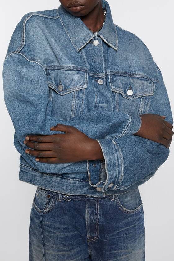 Acne Studios Jeansjacke - Lockere Cropped-Passform Riesige Rabatte