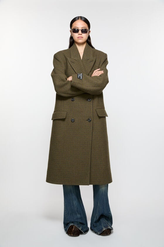 Acne Studios Zweireihiger Wollmantel 50% Rabatt mit kostenlosem Versand