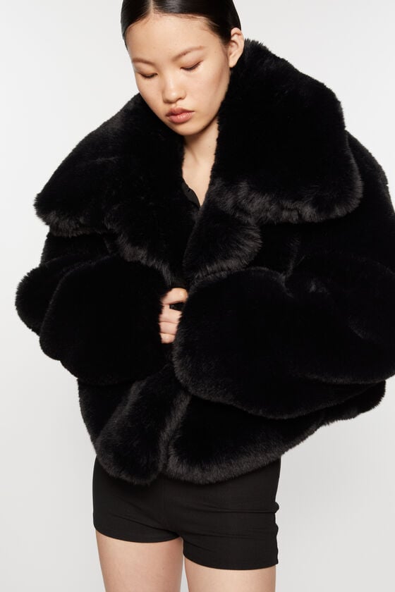 Acne Studios Flauschige Jacke Laufsteg-Show Clearance-Verkauf