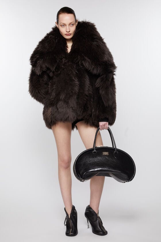 Acne Studios Shearling Pelzmantel Laufsteg-Show Begrenzt auf 3 Tage