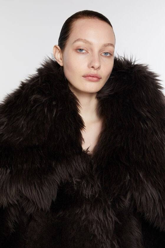Acne Studios Shearling Pelzmantel Laufsteg-Show Begrenzt auf 3 Tage