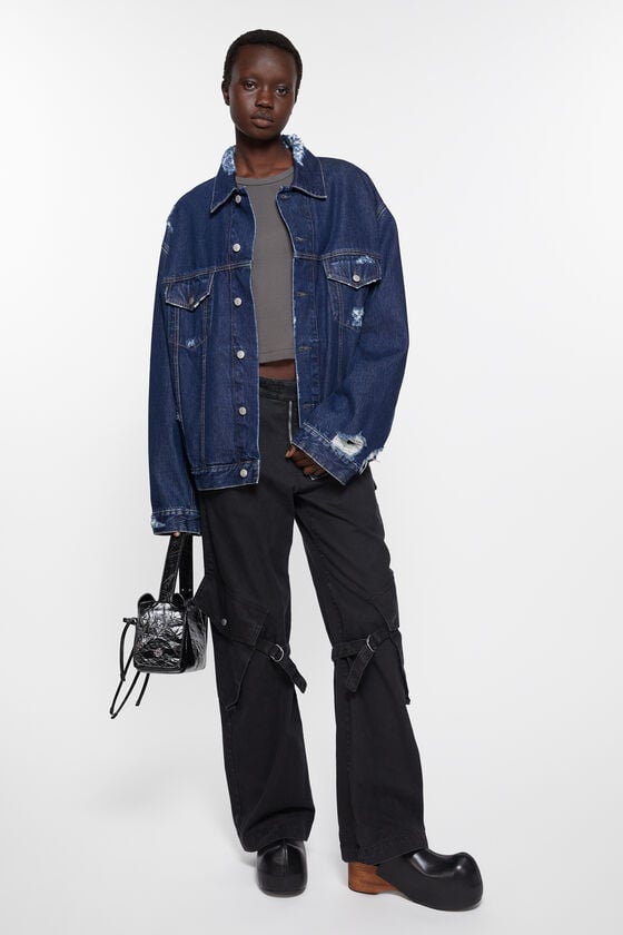 Acne Studios Jeansjacke im Distressed-Look - Entspannte Passform Online