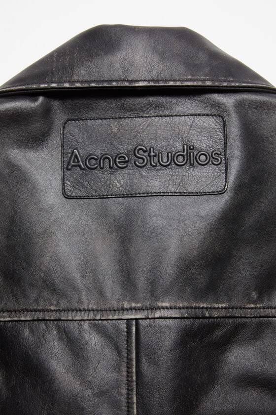 Acne Studios Bikerjacke aus geschliffenem Leder Meist gekauft