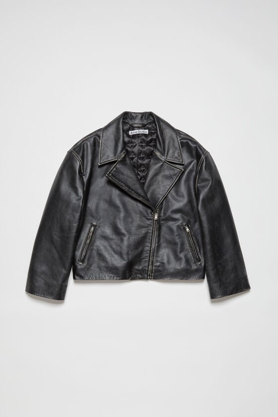Acne Studios Bikerjacke aus geschliffenem Leder Meist gekauft
