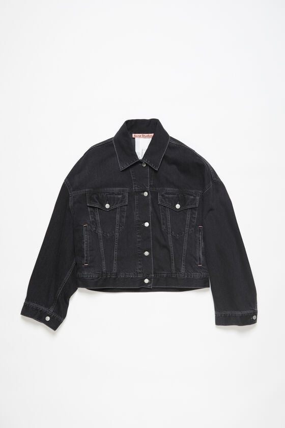 Acne Studios Denimjacke – gecroppt mit lockerer Passform Blitzverkäufe