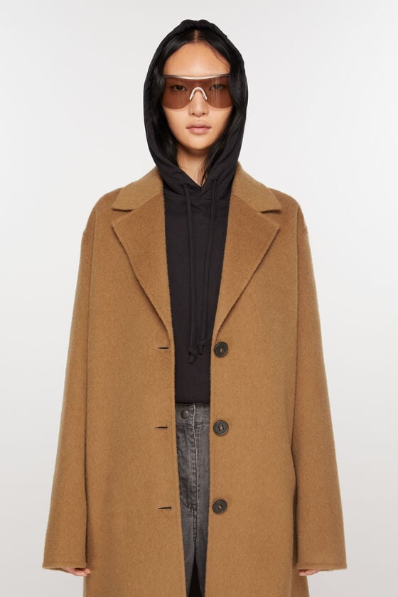 Acne Studios Einreihiger Wollmantel Versandkostenfrei