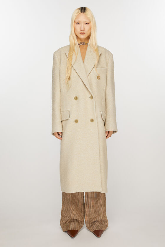 Acne Studios Zweireihiger Wollmantel Großer Ausverkauf