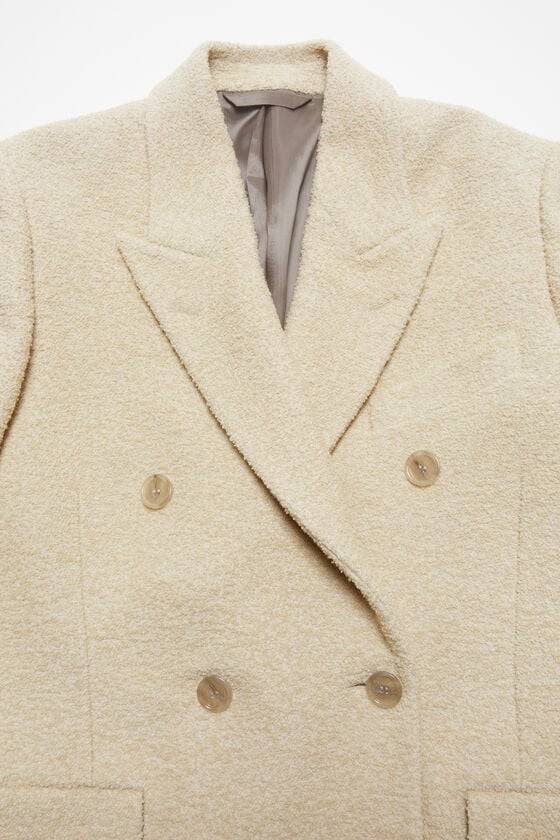 Acne Studios Zweireihiger Wollmantel Großer Ausverkauf