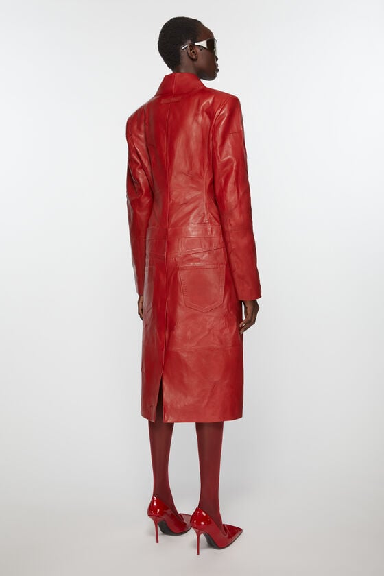 Acne Studios Ledermantel Laufsteg-Show Flash Sale