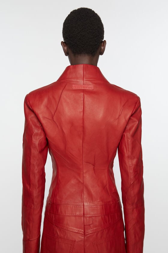 Acne Studios Ledermantel Laufsteg-Show Flash Sale