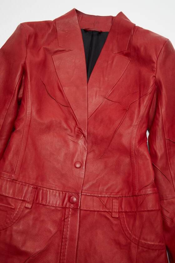 Acne Studios Ledermantel Laufsteg-Show Flash Sale