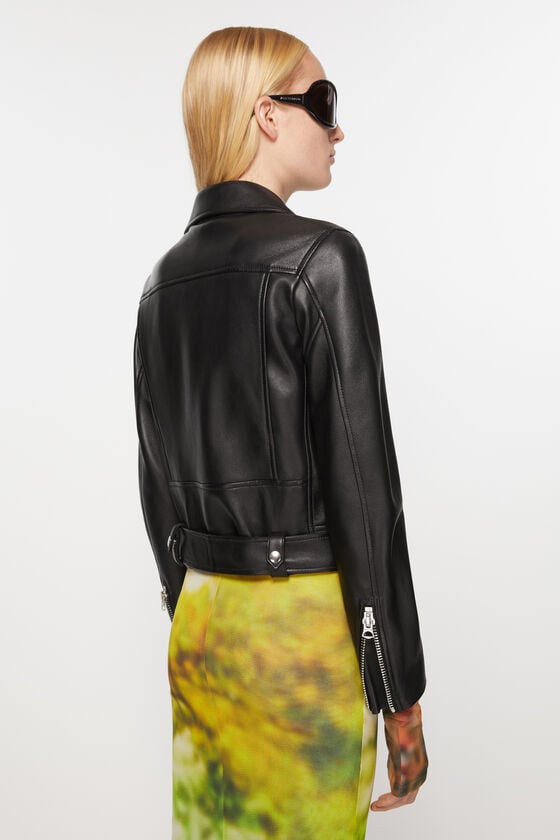 Acne Studios Bikerjacke aus Leder Preisnachlass
