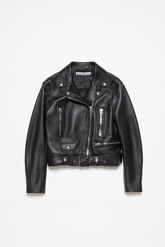 Acne Studios Bikerjacke aus Leder Preisnachlass