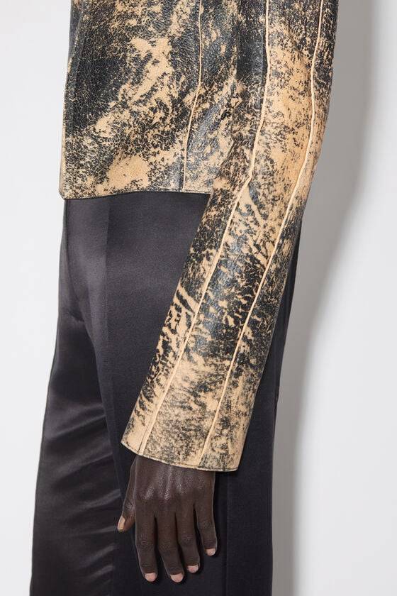 Acne Studios Bikerjacke aus Leder Saisonschlussverkauf