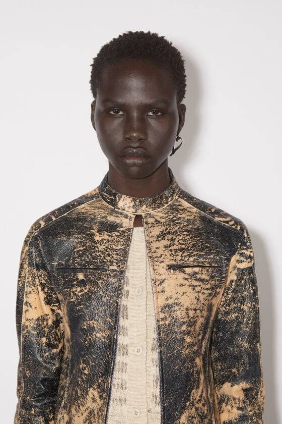 Acne Studios Bikerjacke aus Leder Saisonschlussverkauf