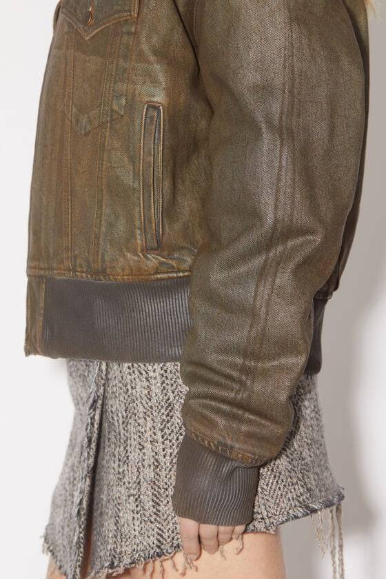 Acne Studios Bomberjacke aus gefärbtem Denim Weihnachtsangebot