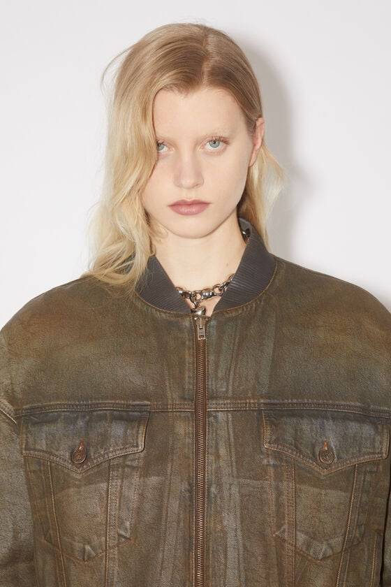 Acne Studios Bomberjacke aus gefärbtem Denim Weihnachtsangebot