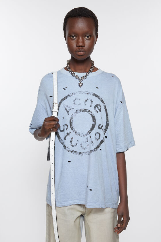 Acne Studios Logo-T-Shirt – lockere Passform Top Angebot