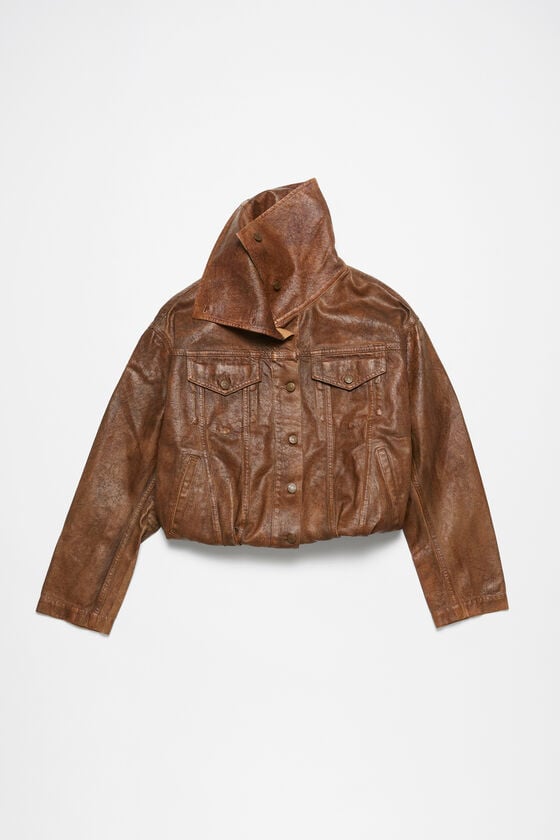 Acne Studios Coated denim jacket Laufsteg-Show Online Outlet