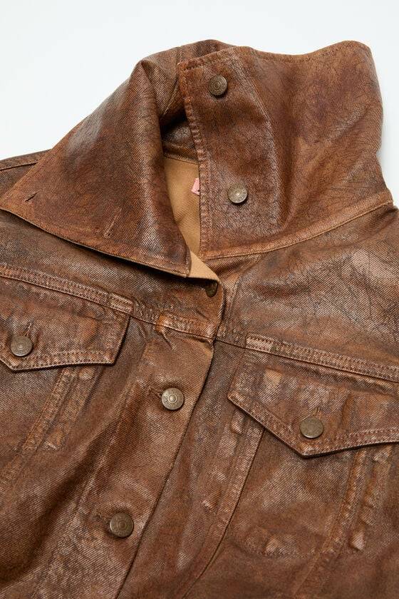 Acne Studios Coated denim jacket Laufsteg-Show Online Outlet