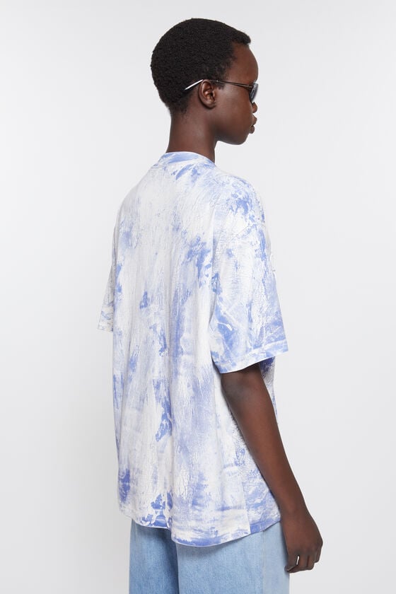Acne Studios T-Shirt mit Gipsaufdruck Zeitlich begrenztes Angebot