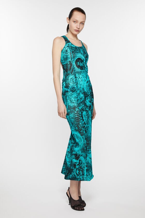 Acne Studios Printed dress Laufsteg-Show Blitzangebot