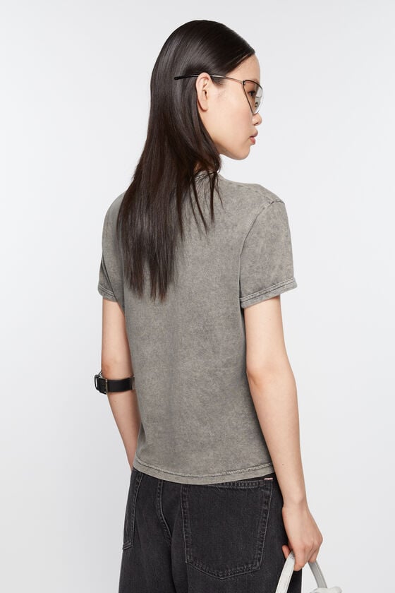 Acne Studios T-Shirt mit verschwommenem Logo – taillierte Unisex-Passform Bestseller
