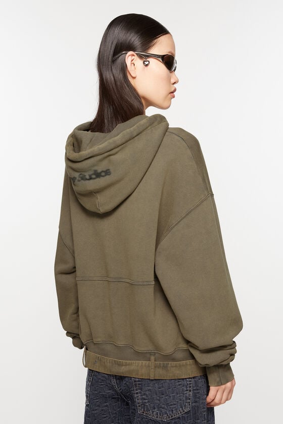 Acne Studios Kapuzenpullover mit verschwommenem Logo Räumungsverkauf