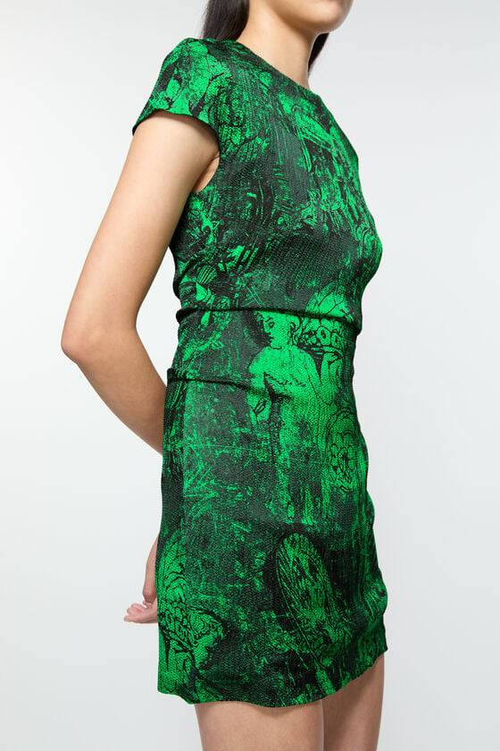 Acne Studios Printed dress Laufsteg-Show Kauf eins, bekomm eins gratis