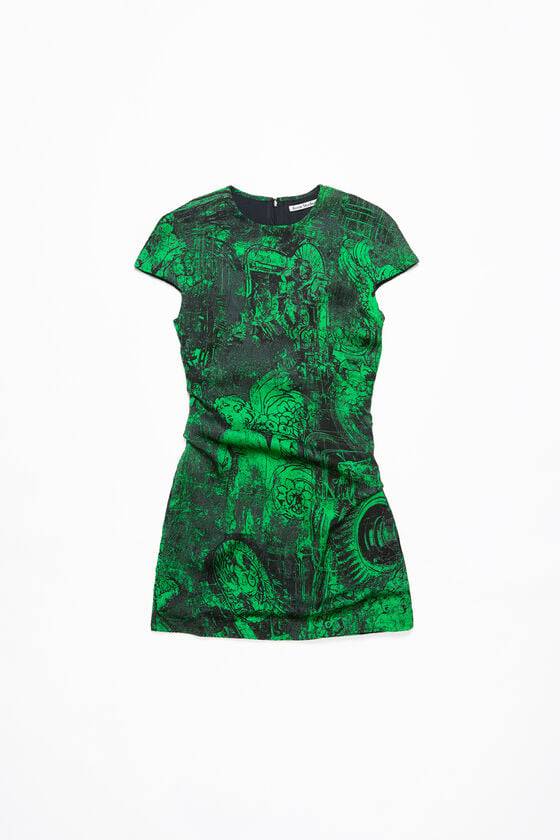 Acne Studios Printed dress Laufsteg-Show Kauf eins, bekomm eins gratis