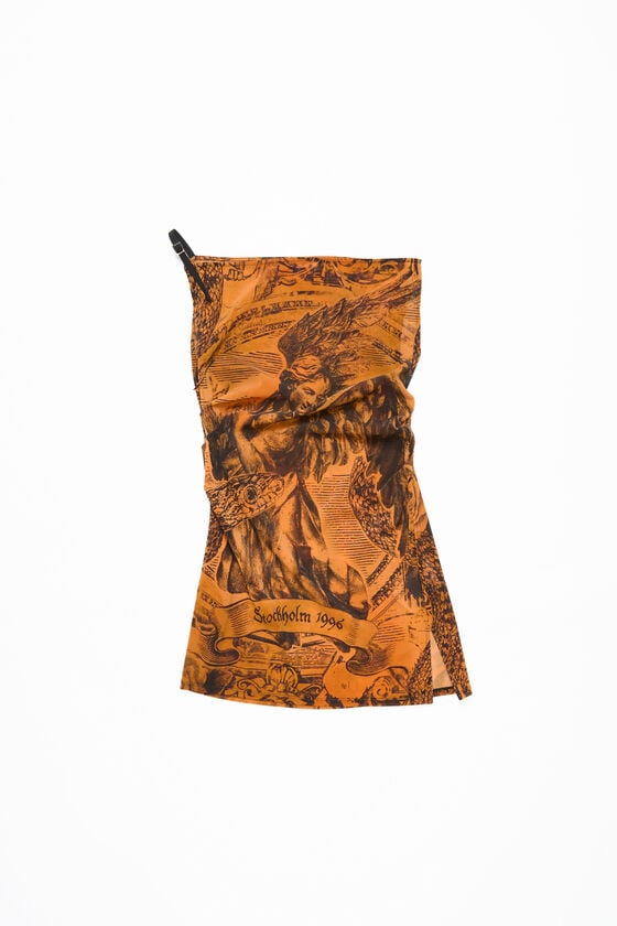 Acne Studios Printed dress Laufsteg-Show Riesige Ersparnisse