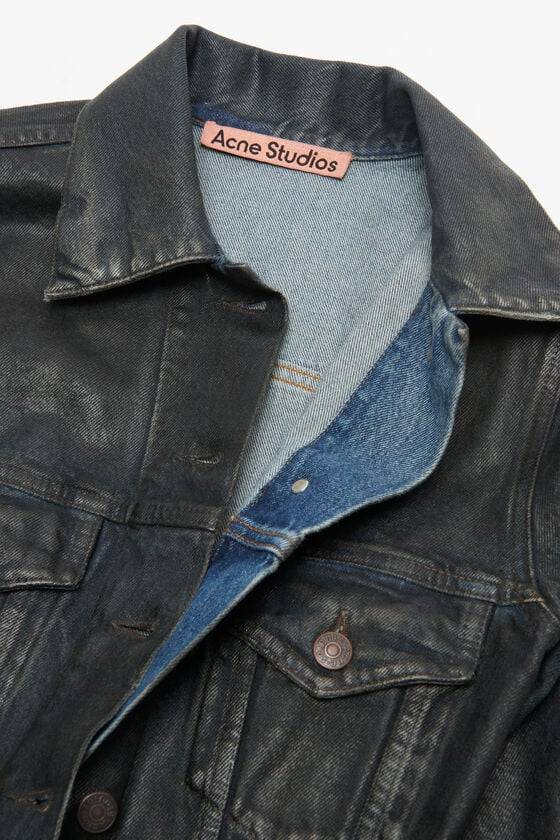 Acne Studios Kleid aus beschichtetem Denim Laufsteg-Show Kostenlose Rückgabe