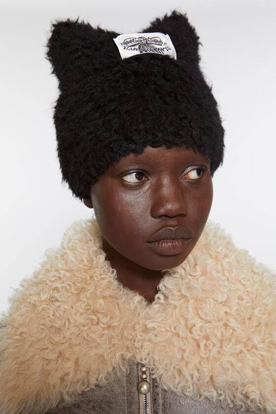 Acne Studios Fluffy square beanie Discount Store für neue Produkte