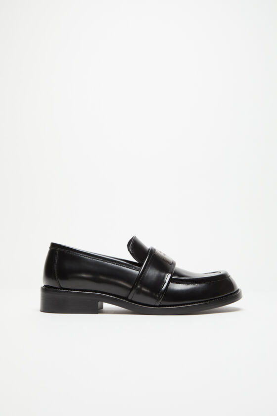 Acne Studios Slipper aus gebürstetem Leder Clearance-Verkauf