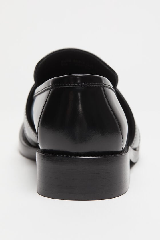 Acne Studios Slipper aus gebürstetem Leder Clearance-Verkauf