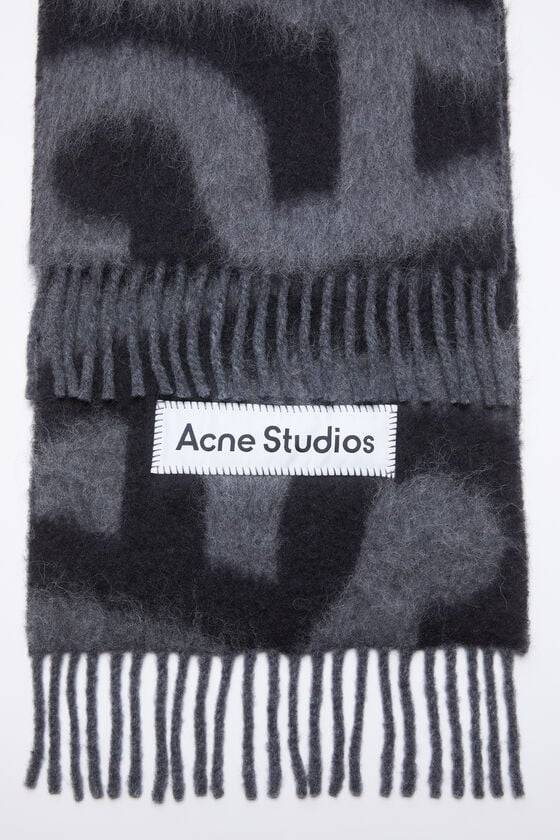 Acne Studios Scarf wool alpaca logo Kostenloser Versand international
