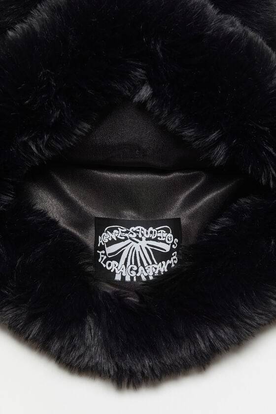 Acne Studios Flauschige Mütze mit Schleife Begrenzt auf 3 Tage