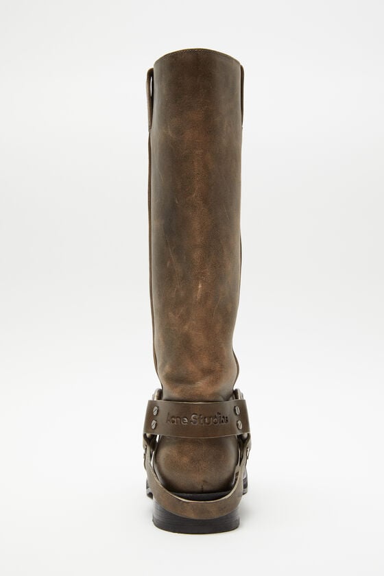 Acne Studios Lederstiefel mit Schnalle Outlet