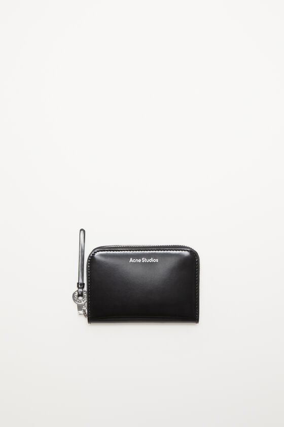 Acne Studios Leder-Portemonnaie mit Reißverschluss Verkauf