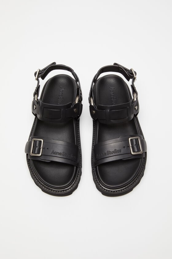 Acne Studios Sandalen mit Lederschnalle Limitierter Zeitrabatt