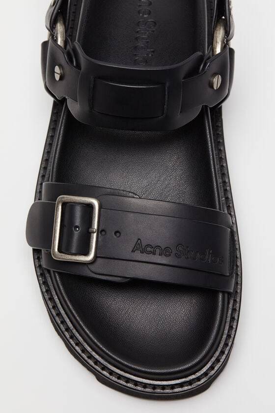 Acne Studios Sandalen mit Lederschnalle Limitierter Zeitrabatt