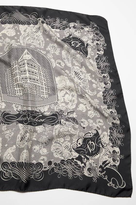 Acne Studios Quadratischer Seidenschal Online Shopping