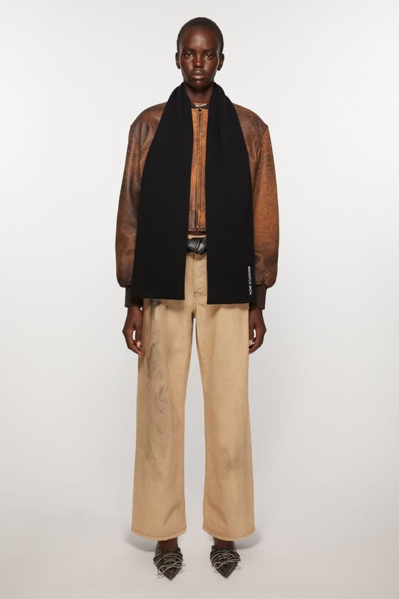 Acne Studios Schal mit aufgesticktem Logo Black Friday