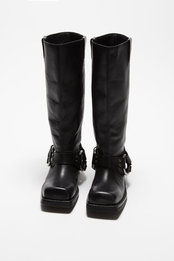 Acne Studios Lederstiefel mit Schnalle Jubiläumsangebot