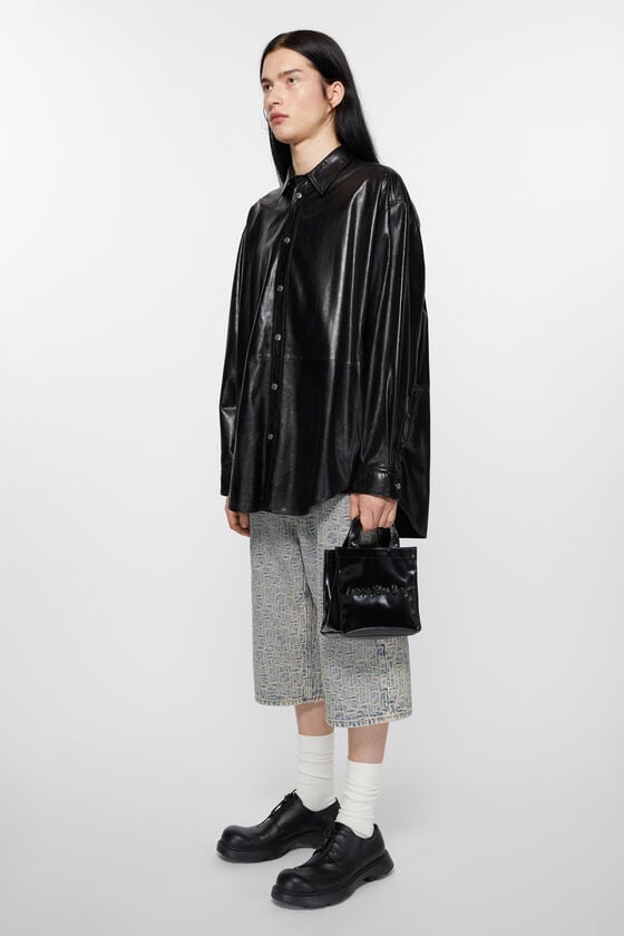 Acne Studios Mini-Schultertasche mit Logo Neueste Stile