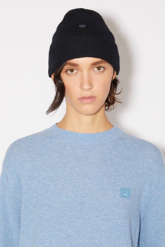 Acne Studios Beanie mit Micro-Face-Aufnäher Bis zu 50% Rabatt