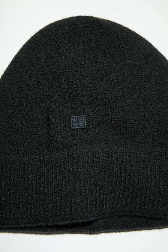 Acne Studios Beanie mit Micro-Face-Aufnäher Bis zu 50% Rabatt