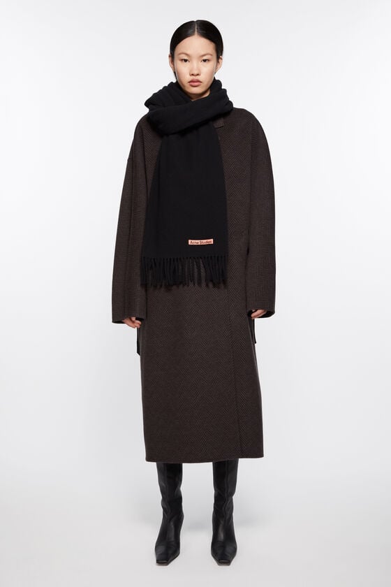 Acne Studios Oversized-Wollschal mit Fransen Vierteljährliche Förderung